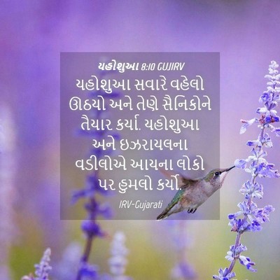 Picture 04 - યહોશુઆ 8:10 GUJIRV - યહોશુઆ સવારે - Bible Verse Picture