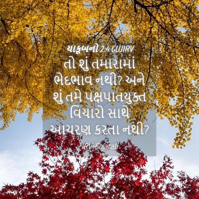 Picture 04 - યાકૂબનો 2:4 GUJIRV - તો શું તમારામાં - Bible Verse Picture