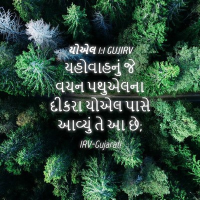 Picture 04 - યોએલ 1:1 GUJIRV - યહોવાહનું જે વચન - Bible Verse Picture