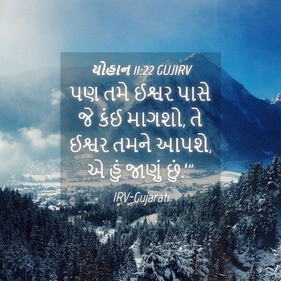 Picture 04 - યોહાન 11:22 GUJIRV - પણ તમે ઈશ્વર પાસે - Bible Verse Picture