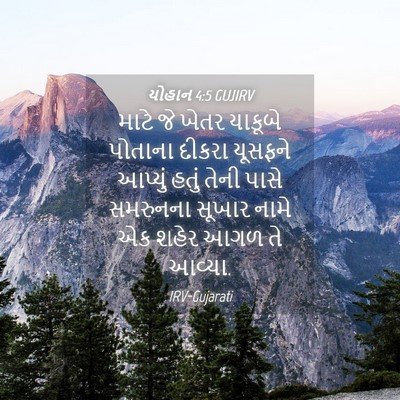 Picture 04 - યોહાન 4:5 GUJIRV - માટે જે ખેતર - Bible Verse Picture
