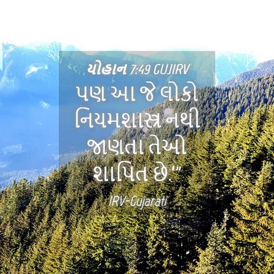 Picture 04 - યોહાન 7:49 GUJIRV - પણ આ જે લોકો - Bible Verse Picture