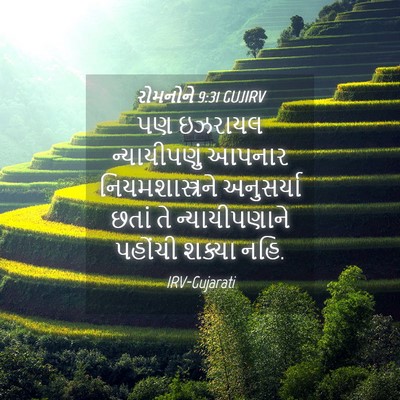 Picture 04 - રોમનોને 9:31 GUJIRV - પણ ઇઝરાયલ - Bible Verse Picture