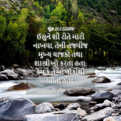 Picture 04 - લૂક 22:2 GUJIRV - ઈસુને શી રીતે મારી - Bible Verse Picture