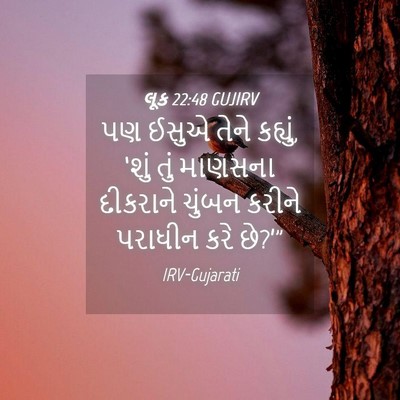 Picture 04 - લૂક 22:48 GUJIRV - પણ ઈસુએ તેને - Bible Verse Picture