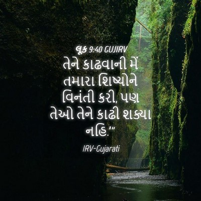 Picture 04 - લૂક 9:40 GUJIRV - તેને કાઢવાની મેં - Bible Verse Picture