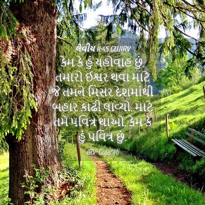 Picture 04 - લેવીય 11:45 GUJIRV - કેમ કે હું યહોવાહ - Bible Verse Picture