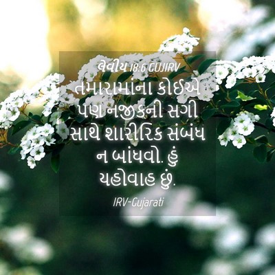Picture 04 - લેવીય 18:6 GUJIRV - તમારામાંના કોઈએ - Bible Verse Picture