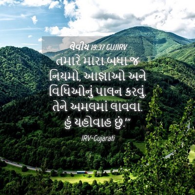 Picture 04 - લેવીય 19:37 GUJIRV - તમારે મારા બધા જ - Bible Verse Picture