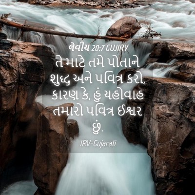 Picture 04 - લેવીય 20:7 GUJIRV - તે માટે તમે પોતાને - Bible Verse Picture