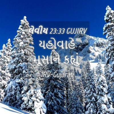 Picture 04 - લેવીય 23:33 GUJIRV - યહોવાહે મૂસાને - Bible Verse Picture