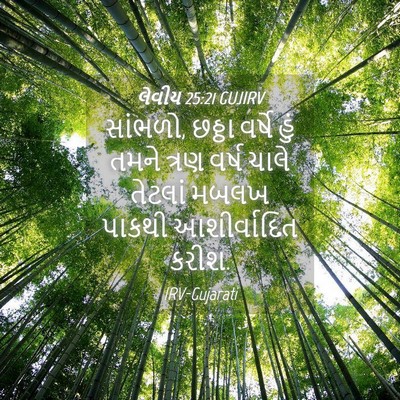 Picture 04 - લેવીય 25:21 GUJIRV - સાંભળો, છઠ્ઠા - Bible Verse Picture