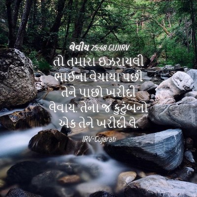Picture 04 - લેવીય 25:48 GUJIRV - તો તમારા ઇઝરાયલી - Bible Verse Picture
