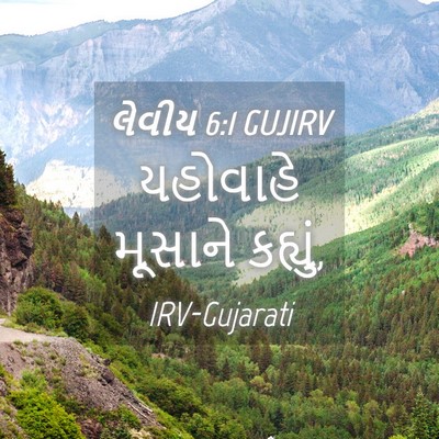 Picture 04 - લેવીય 6:1 GUJIRV - યહોવાહે મૂસાને - Bible Verse Picture