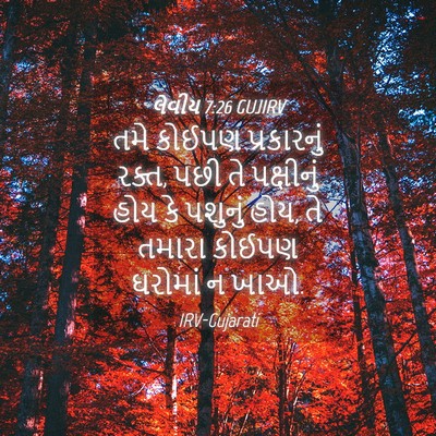 Picture 04 - લેવીય 7:26 GUJIRV - તમે કોઈપણ - Bible Verse Picture