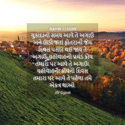 Picture 04 - સફાન્યા 2:2 GUJIRV - ચુકાદાનો સમય આવે - Bible Verse Picture