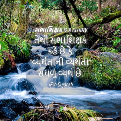 Picture 04 - સભાશિક્ષક 12:8 GUJIRV - તેથી સભાશિક્ષક - Bible Verse Picture