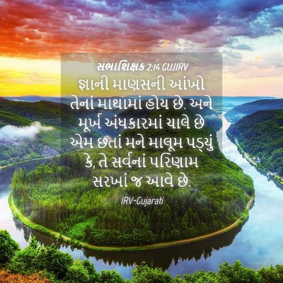 Picture 04 - સભાશિક્ષક 2:14 GUJIRV - જ્ઞાની માણસની - Bible Verse Picture