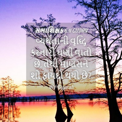 Picture 04 - સભાશિક્ષક 6:11 GUJIRV - વ્યર્થતાની વૃદ્ધિ - Bible Verse Picture