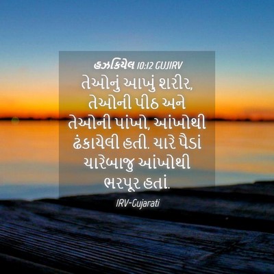 Picture 04 - હઝકિયેલ 10:12 GUJIRV - તેઓનું આખું શરીર, - Bible Verse Picture