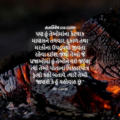 Picture 04 - હઝકિયેલ 12:16 GUJIRV - પણ હું તેઓમાંના - Bible Verse Picture