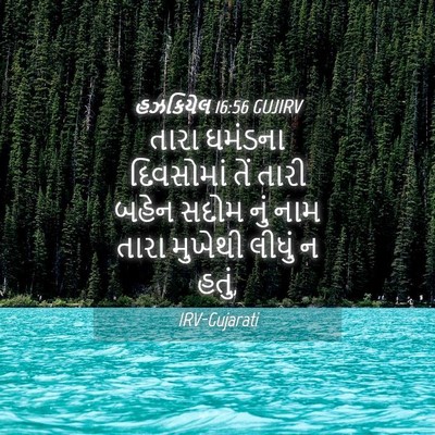 Picture 04 - હઝકિયેલ 16:56 GUJIRV - તારા ઘમંડના - Bible Verse Picture