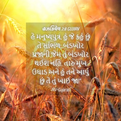 Picture 04 - હઝકિયેલ 2:8 GUJIRV - હે મનુષ્યપુત્ર, - Bible Verse Picture