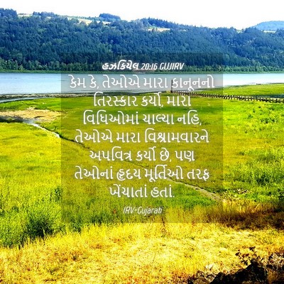 Picture 04 - હઝકિયેલ 20:16 GUJIRV - કેમ કે, તેઓએ મારા - Bible Verse Picture