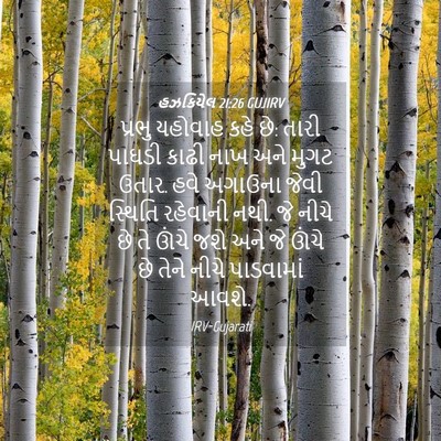 Picture 04 - હઝકિયેલ 21:26 GUJIRV - પ્રભુ યહોવાહ કહે - Bible Verse Picture