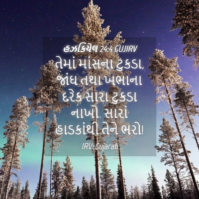 Picture 04 - હઝકિયેલ 24:4 GUJIRV - તેમાં માંસના - Bible Verse Picture