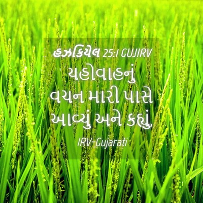 Picture 04 - હઝકિયેલ 25:1 GUJIRV - યહોવાહનું વચન - Bible Verse Picture