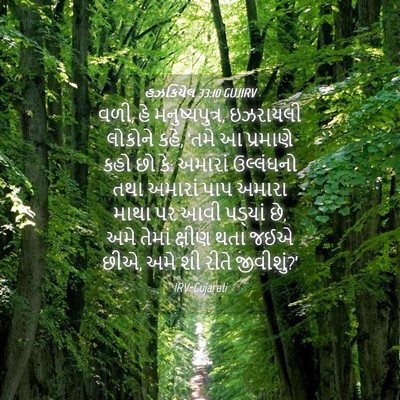 Picture 04 - હઝકિયેલ 33:10 GUJIRV - વળી, હે - Bible Verse Picture