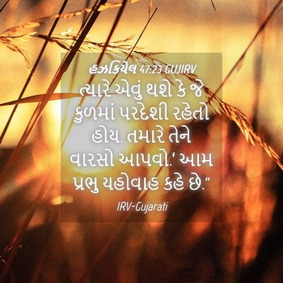 Picture 04 - હઝકિયેલ 47:23 GUJIRV - ત્યારે એવું થશે કે - Bible Verse Picture