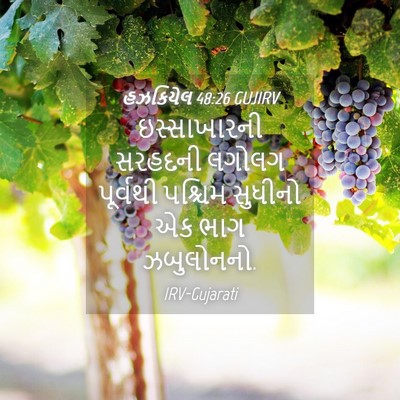 Picture 04 - હઝકિયેલ 48:26 GUJIRV - ઇસ્સાખારની સરહદની - Bible Verse Picture