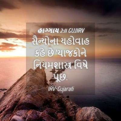 Picture 04 - હાગ્ગાય 2:11 GUJIRV - સૈન્યોના યહોવાહ - Bible Verse Picture