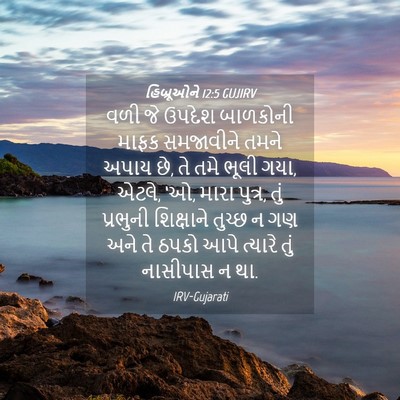 Picture 04 - હિબ્રૂઓને 12:5 GUJIRV - વળી જે ઉપદેશ - Bible Verse Picture