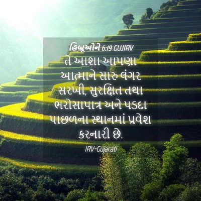 Picture 04 - હિબ્રૂઓને 6:19 GUJIRV - તે આશા આપણા - Bible Verse Picture