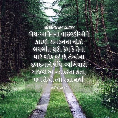 Picture 04 - હોશિયા 10:5 GUJIRV - બેથ-આવેનના - Bible Verse Picture