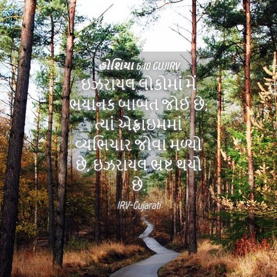 Picture 04 - હોશિયા 6:10 GUJIRV - ઇઝરાયલ લોકોમાં - Bible Verse Picture