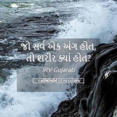 Picture 05 - 1 કરિંથીઓને 12:19 GUJIRV - જો સર્વ એક અંગ હોત, - Bible Verse Picture