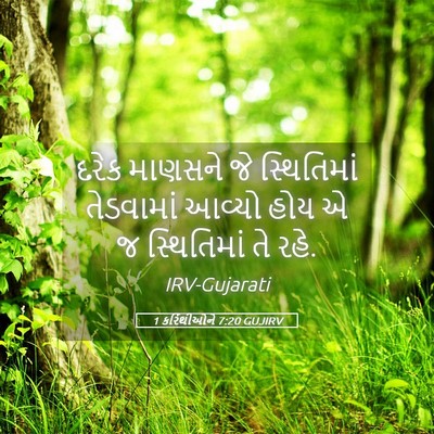 Picture 05 - 1 કરિંથીઓને 7:20 GUJIRV - દરેક માણસને જે - Bible Verse Picture