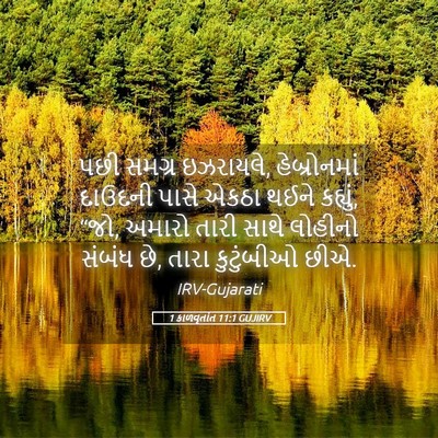 Picture 05 - 1 કાળવૃતાંત 11:1 GUJIRV - પછી સમગ્ર ઇઝરાયલે, - Bible Verse Picture
