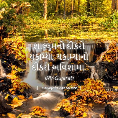 Picture 05 - 1 કાળવૃતાંત 2:41 GUJIRV - શાલ્લુમનો દીકરો - Bible Verse Picture