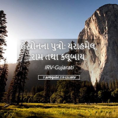 Picture 05 - 1 કાળવૃતાંત 2:9 GUJIRV - હેસ્રોનના પુત્રો: - Bible Verse Picture