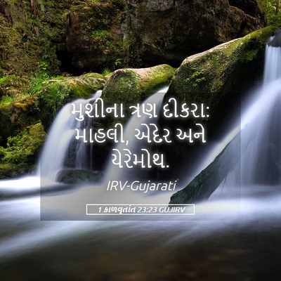 Picture 05 - 1 કાળવૃતાંત 23:23 GUJIRV - મુશીના ત્રણ દીકરા: - Bible Verse Picture