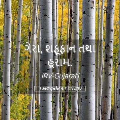 Picture 05 - 1 કાળવૃતાંત 8:5 GUJIRV - ગેરા, શફૂફાન તથા - Bible Verse Picture