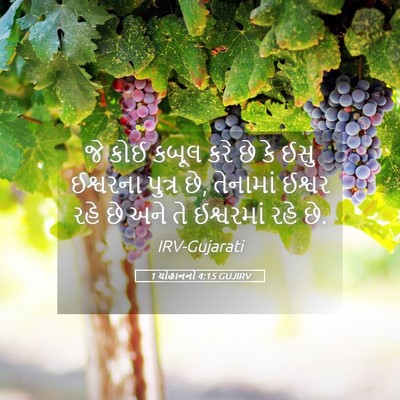 Picture 05 - 1 યોહાનનો 4:15 GUJIRV - જે કોઈ કબૂલ કરે છે - Bible Verse Picture