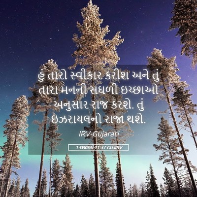 Picture 05 - 1 રાજાઓ 11:37 GUJIRV - હું તારો સ્વીકાર - Bible Verse Picture