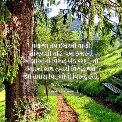 Picture 05 - 1 શમુએલ 12:15 GUJIRV - પણ જો તમે ઈશ્વરની - Bible Verse Picture