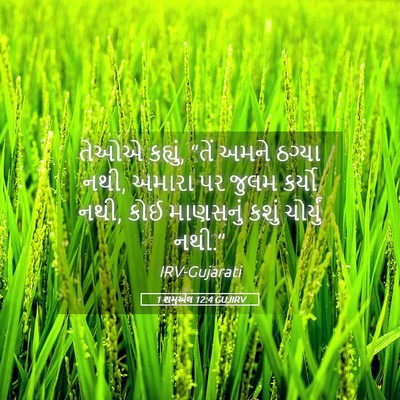 Picture 05 - 1 શમુએલ 12:4 GUJIRV - તેઓએ કહ્યું, “તેં - Bible Verse Picture